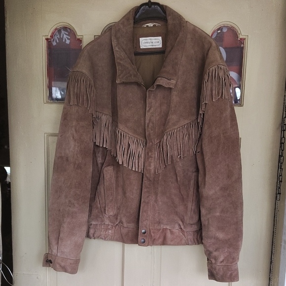 Christopher Street Other - Brown Suede Fringe Jacket